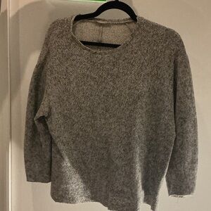Zara Heather Gray Women's Crew Neck Sweater